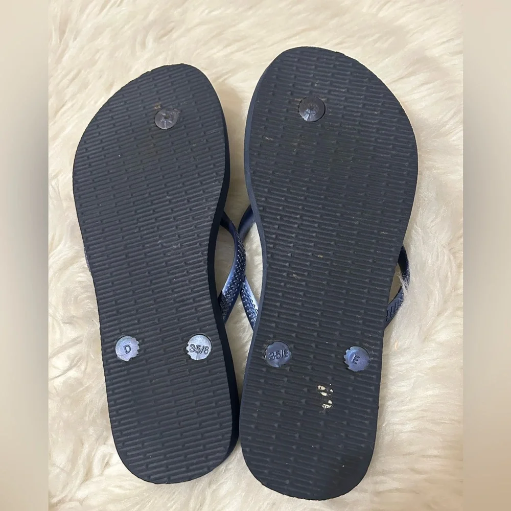 Havaianas Blue Flip Flops with Rhinestone Accents - Picture 5 of 5